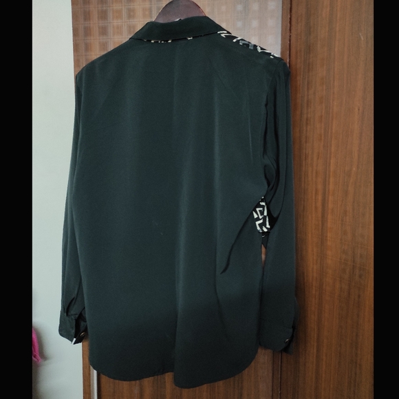 Double Layer Satin Shirt - Picture 7 of 8